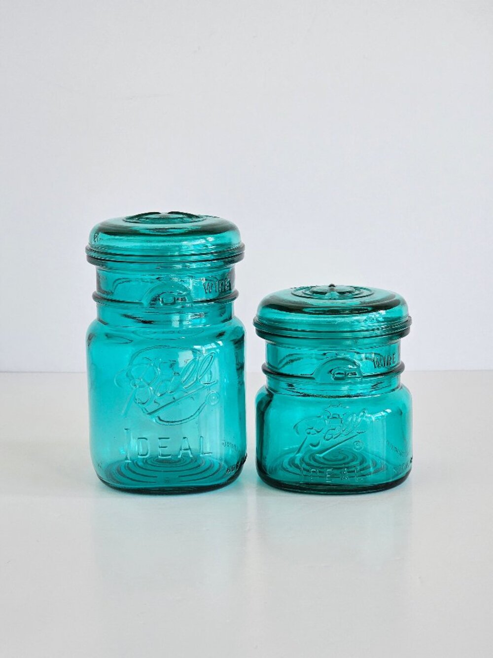 Vintage Ball Ideal Blue Candy, Spice Jars